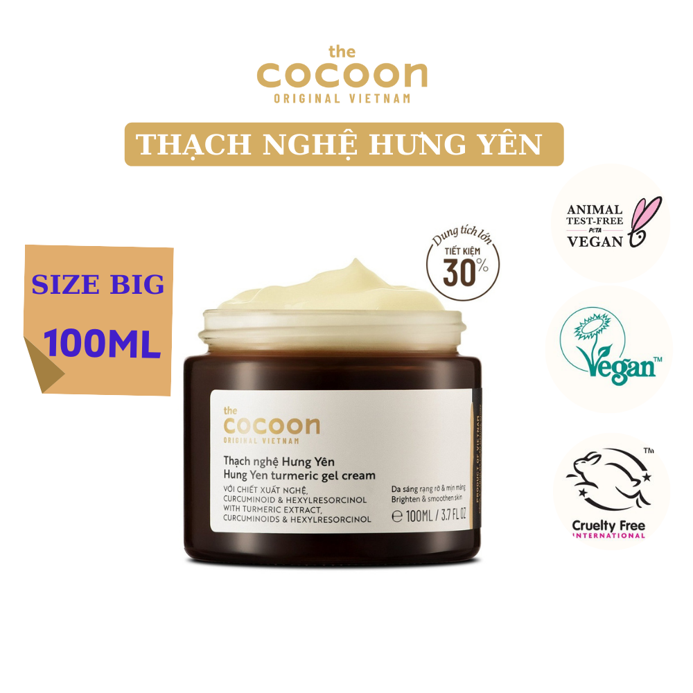 Thạch nghệ Hưng Yên Cocoon giúp làm sáng da và mờ thâm 100ml