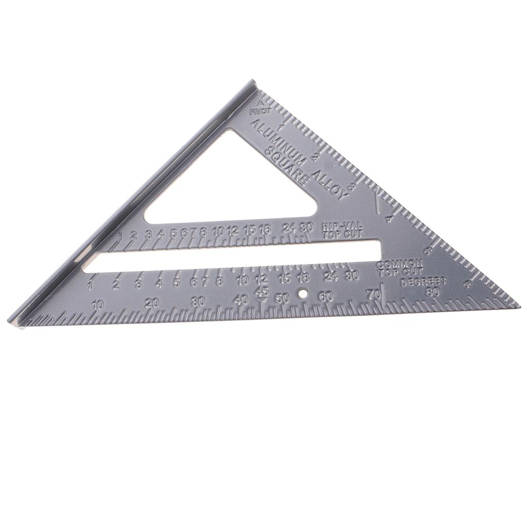 7 "Nhôm Tam Giác Thước Vuông Tốc Độ Thợ Mộc Khung Viền Bằng Dụng Cụ Đo