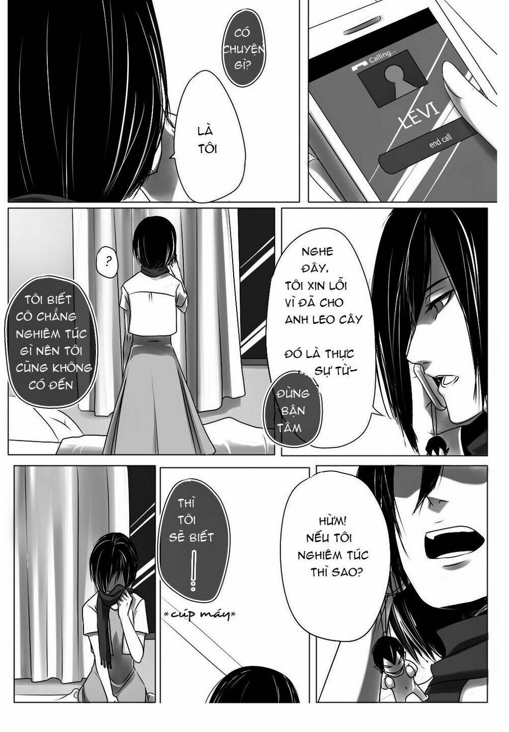 đại chiến titan - doujinshi về cuộc tình tay 4 chapter 2 8