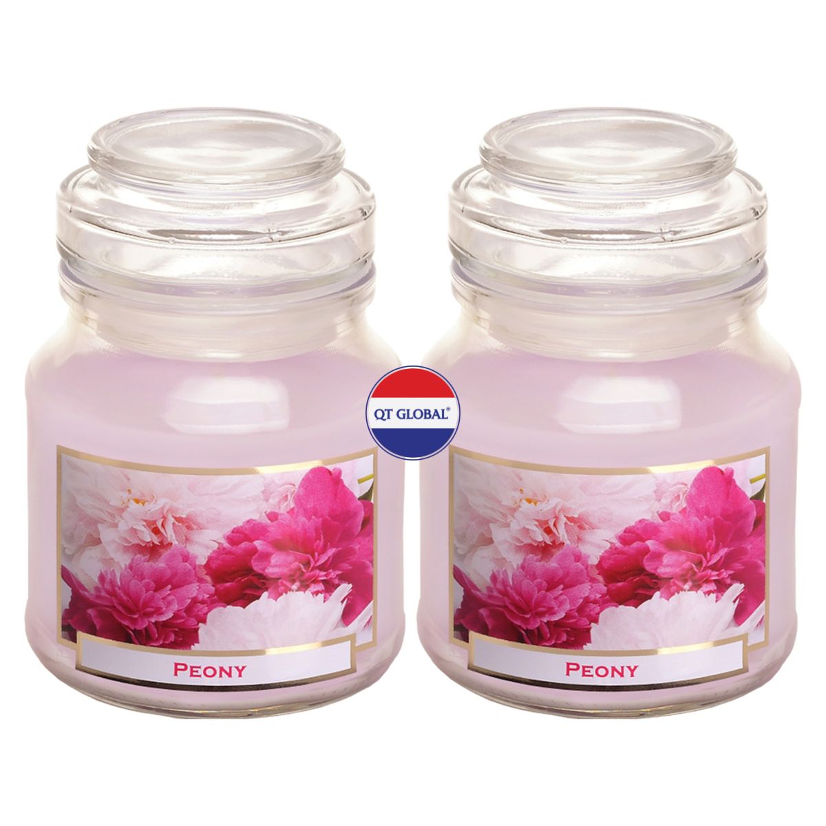 Combo 2 Hũ nến thơm tinh dầu Bartek Peony 130g - hoa mẫu đơn