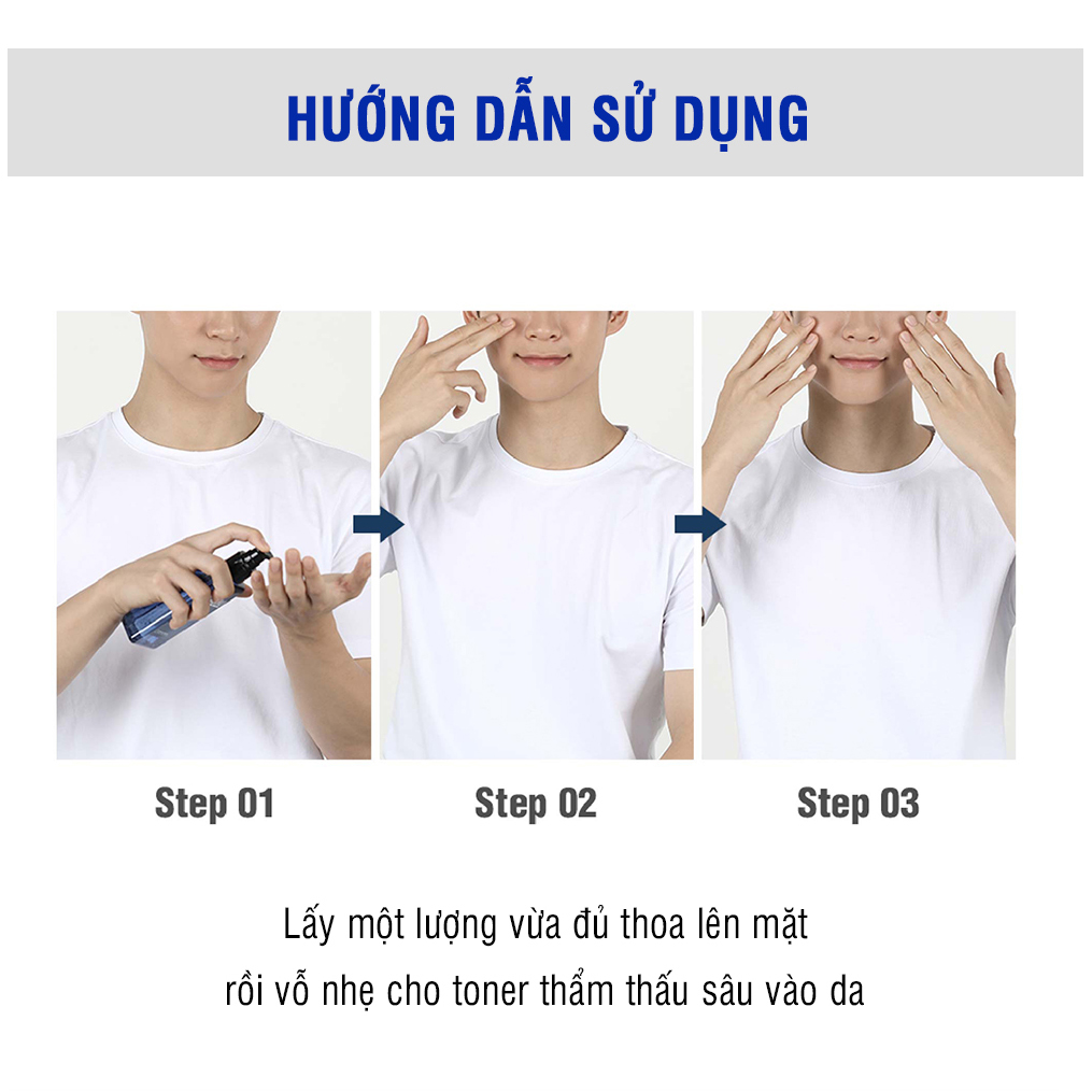 Bộ đôi chăm sóc da cho nam DASHU Sữa rửa mặt + Nước cân bằng da chính hãng Hàn Quốc JN-CSD02