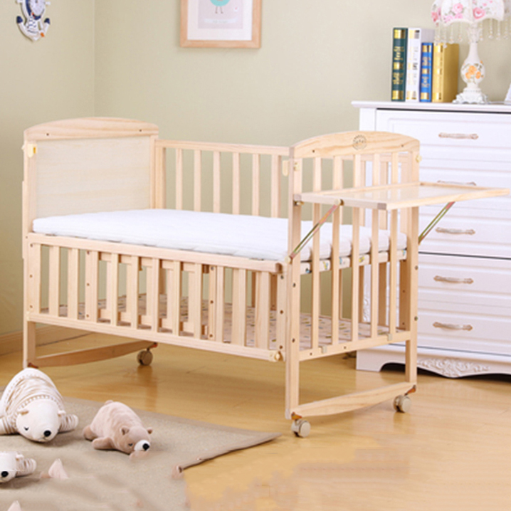 Giường cũi gỗ 2 tầng đa năng kích thước 120*65*90 cm tặng màn ( mùng ) cho bé