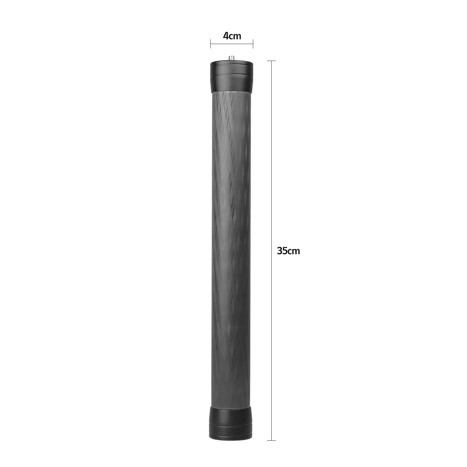 Thanh cực mở rộng sợi carbon phổ quát 35cm / 13,8in với Giao diện gắn kết 1/4 inch 3/8 inch cho Gimbal máy ảnh