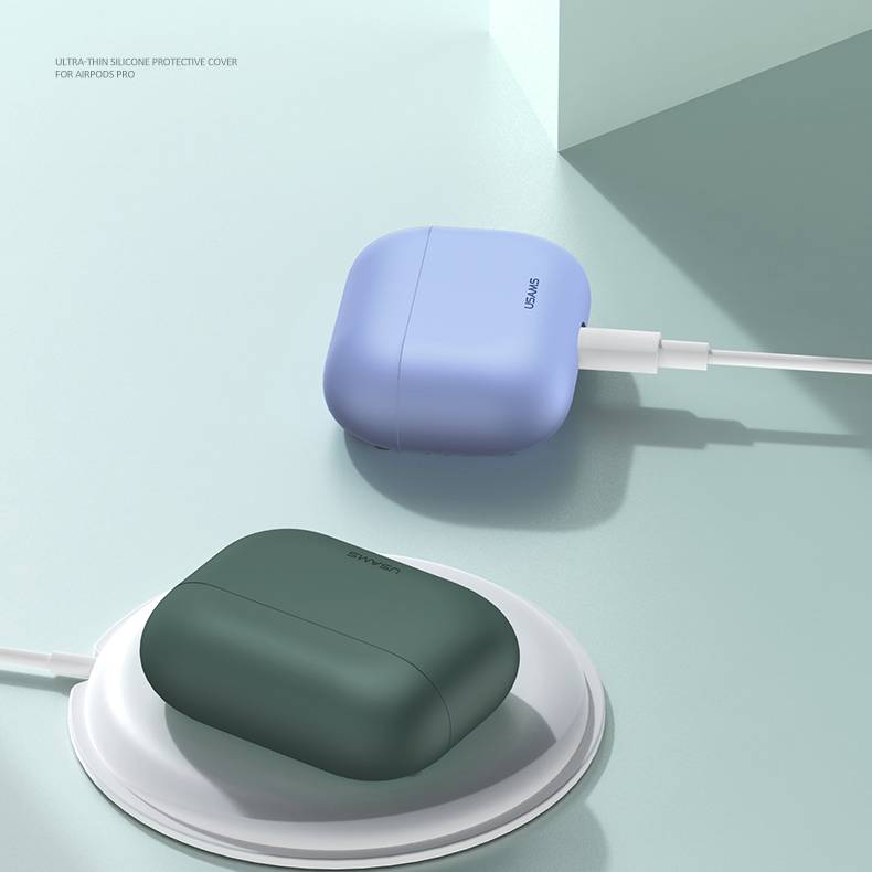 Bao case chống sốc silicon cho tai nghe Apple Airpods Pro hiệu Usams BH569 - hàng nhập khẩu