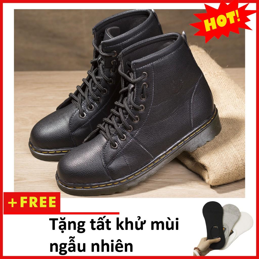 Giày Boot Nam Cao Cổ Màu Đen Đế Khâu Cực Chắc Chắn Và Phong Cách - M89 (T)