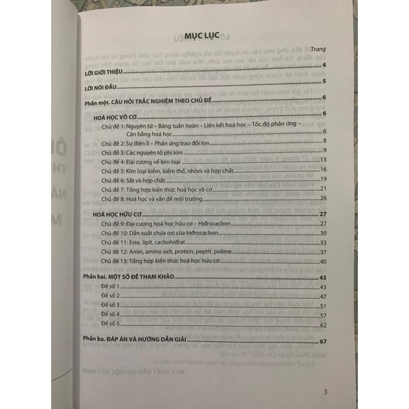 Sách - Ôn luyện trắc nghiệm thi THPT năm 2024 môn hoá học