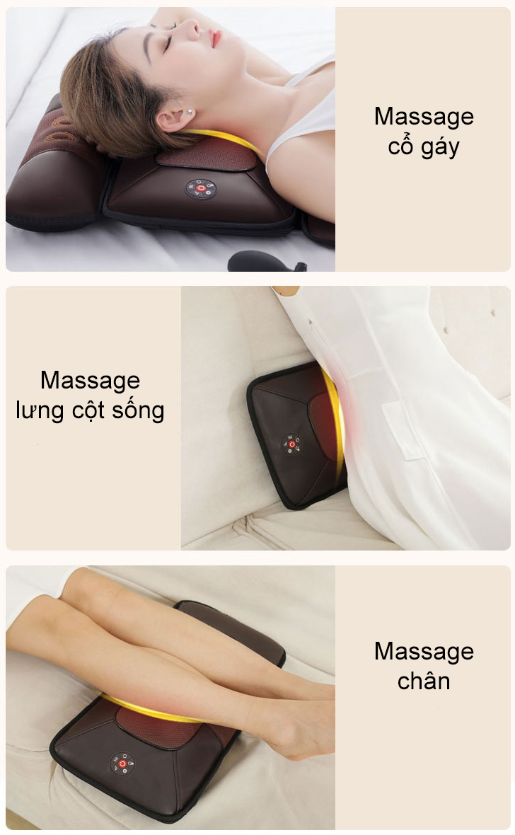 Đệm Massage mát xa Hồng Ngoại YJ306-C002 đa chế độ