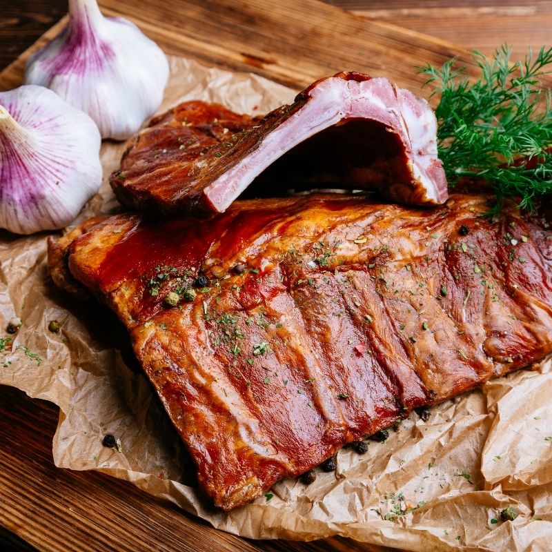 Sườn heo xông khói thủ công - 500gr