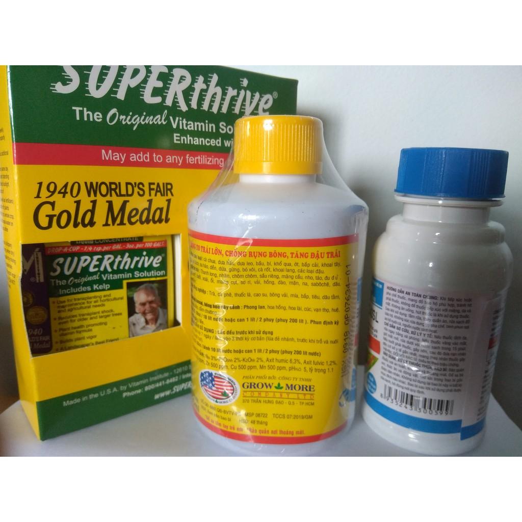 Combo siêu kích rễ Acid humic + superthrive +dekamon