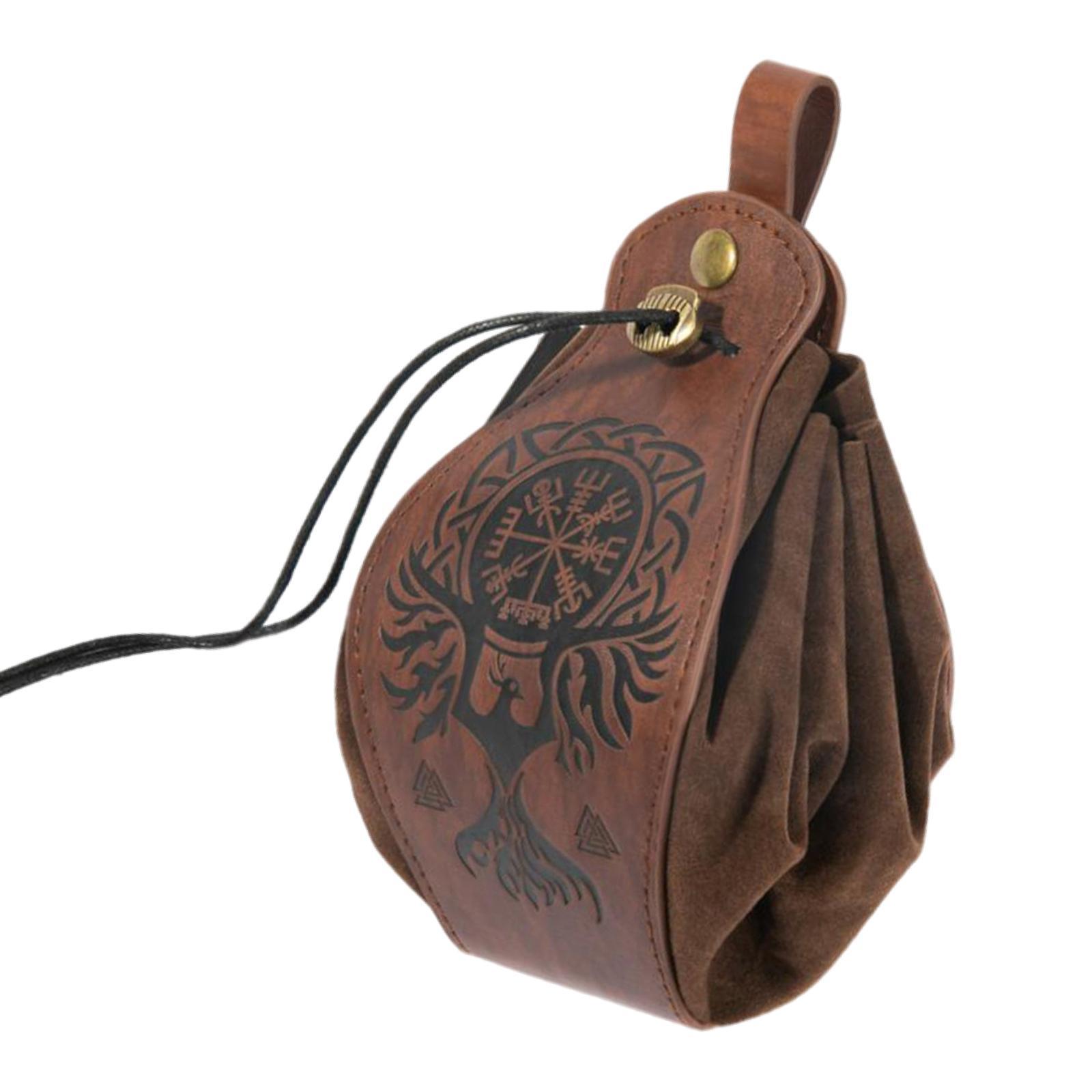 1PC Vintage Purse Accessories PU Leather Portable Waist Bag for Gift