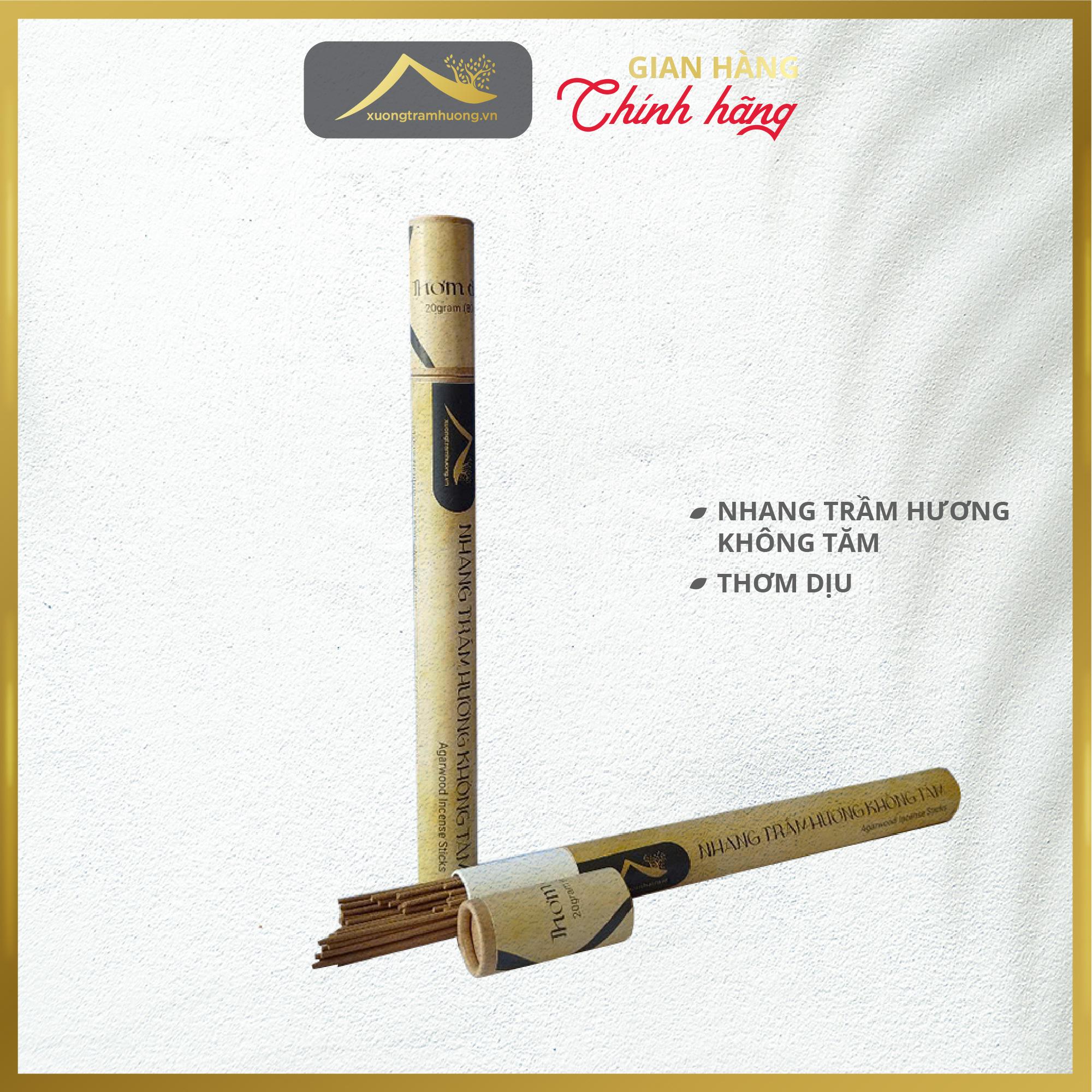 Nhang Trầm Hương Không Tăm Sạch Nguyên Chất Xưởng Trầm Hương Thơm Dịu Ít Khói Xông Nhà