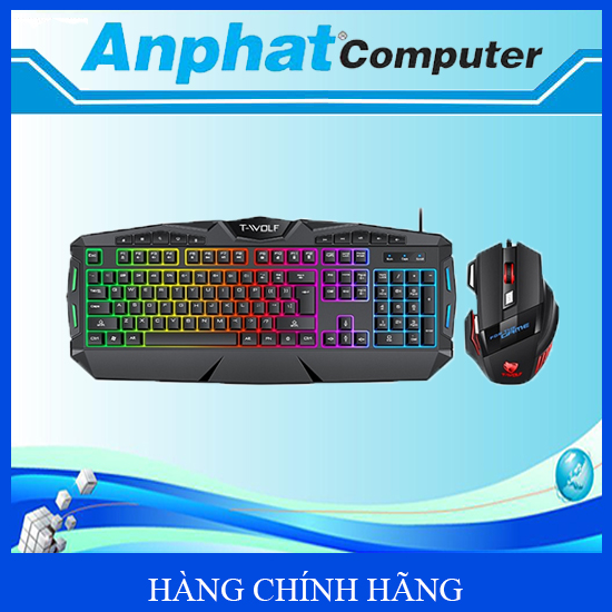 Bộ Phím Chuột T-Wolf TF390 Led 7 Màu – Hàng Chính Hãng