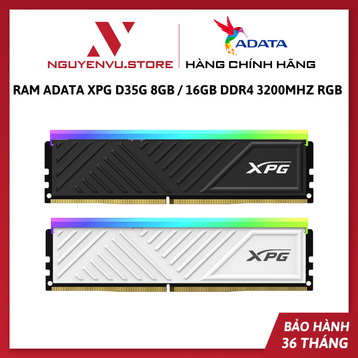 RAM PC Adata XPG D35G 8GB / 16GB DDR4 3200Mhz RGB - Hàng chính hãng