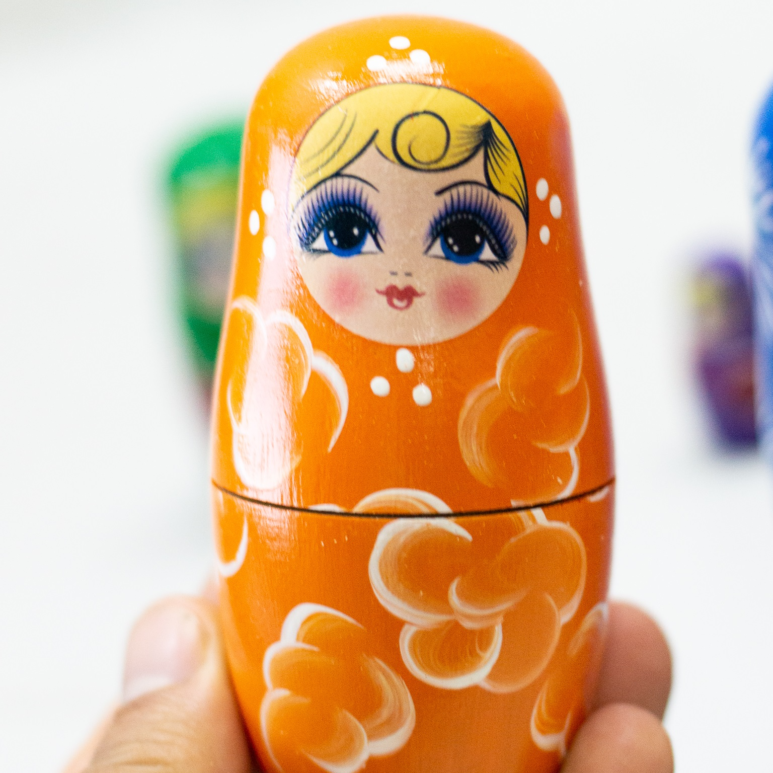 BỘ BÚP BÊ NGA MATRYOSHKA 7 LỚP CAO 18CM NHIỀU MÀU