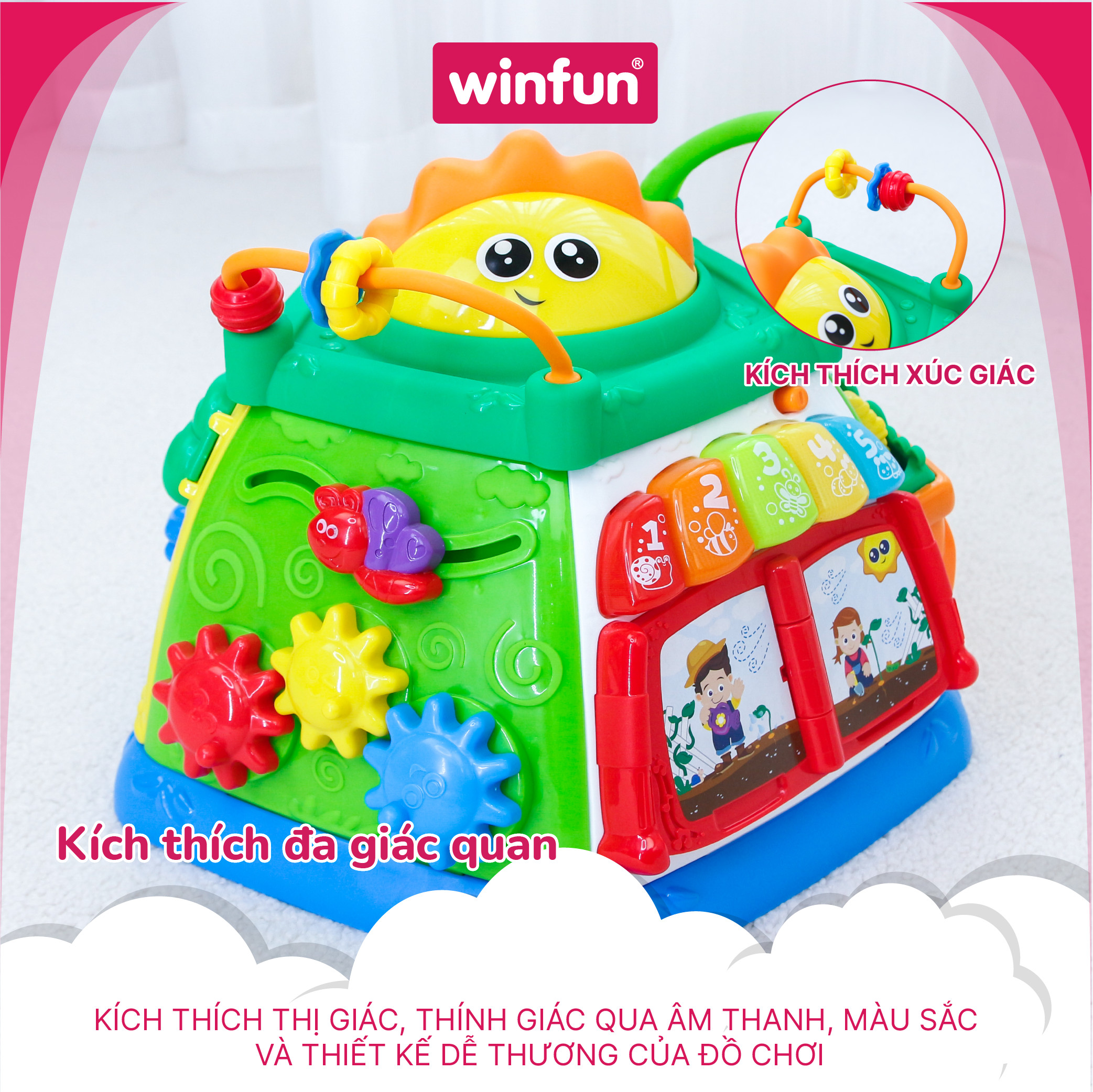 Hòn đảo lập phương phát nhạc, khám phá khu vườn trên mây Winfun 0631-NL