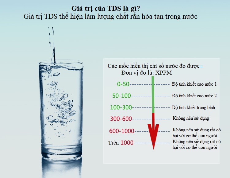 Bút đo chất lượng nước TDS - Tặng kèm 1 tô vít hình bông tuyết