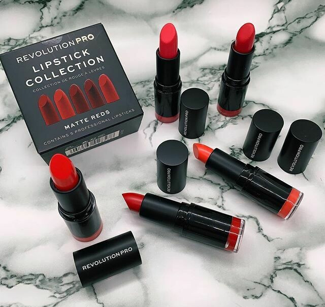 Set son 5 màu Revolution Pro Lipstick Collection - Reds