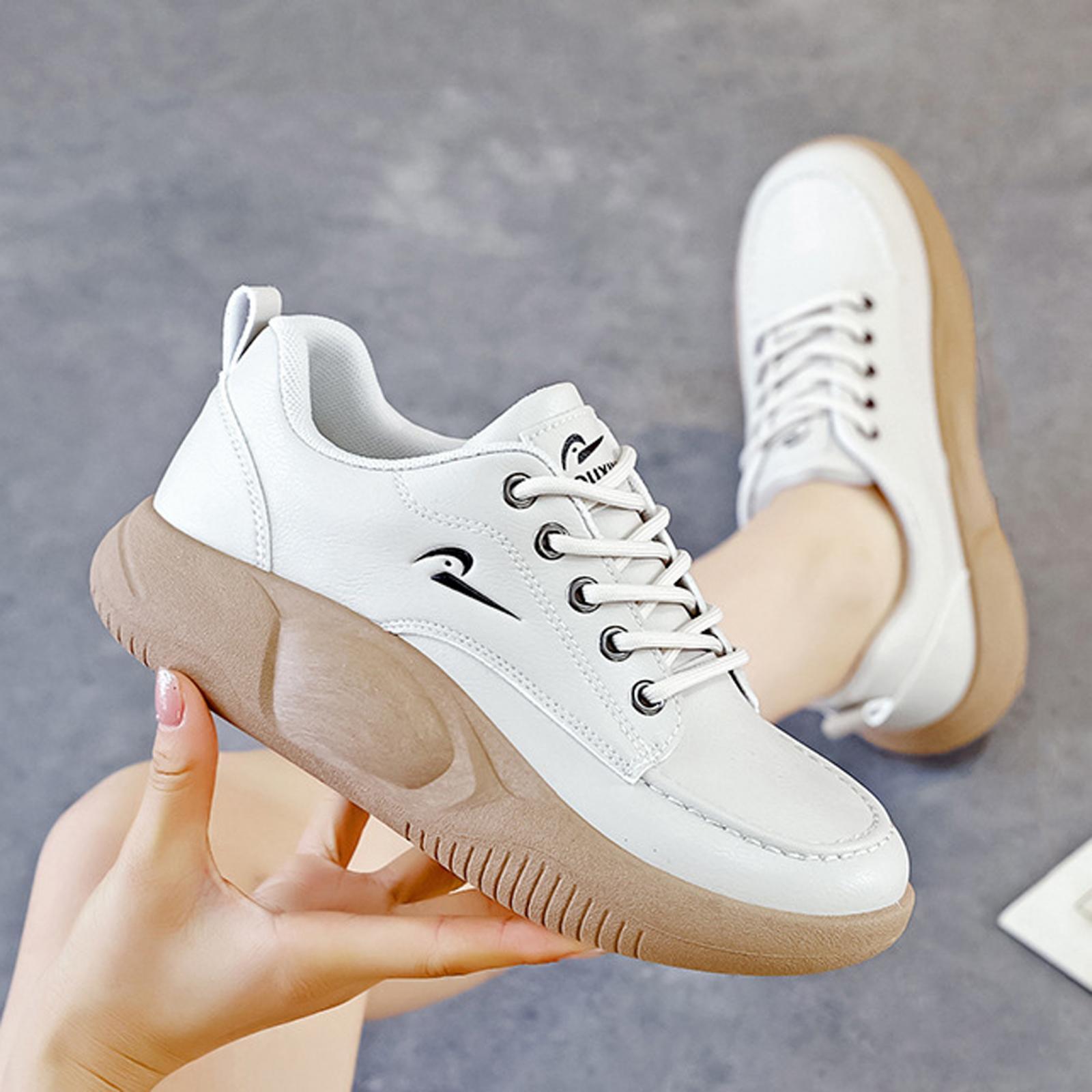 Thick Soled Women Casual Sneakers Waterproof Sports Shoes for Walking Work