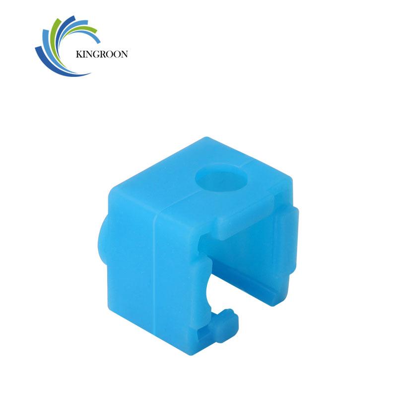 KINGROON E3D V5 J-Đầu Làm Nóng Khối Đùn Nhôm HotEnd V5 Làm Nóng Khối Ốp Lưng Silicon Bao 3D Máy In Phần 16*16*12Mm
