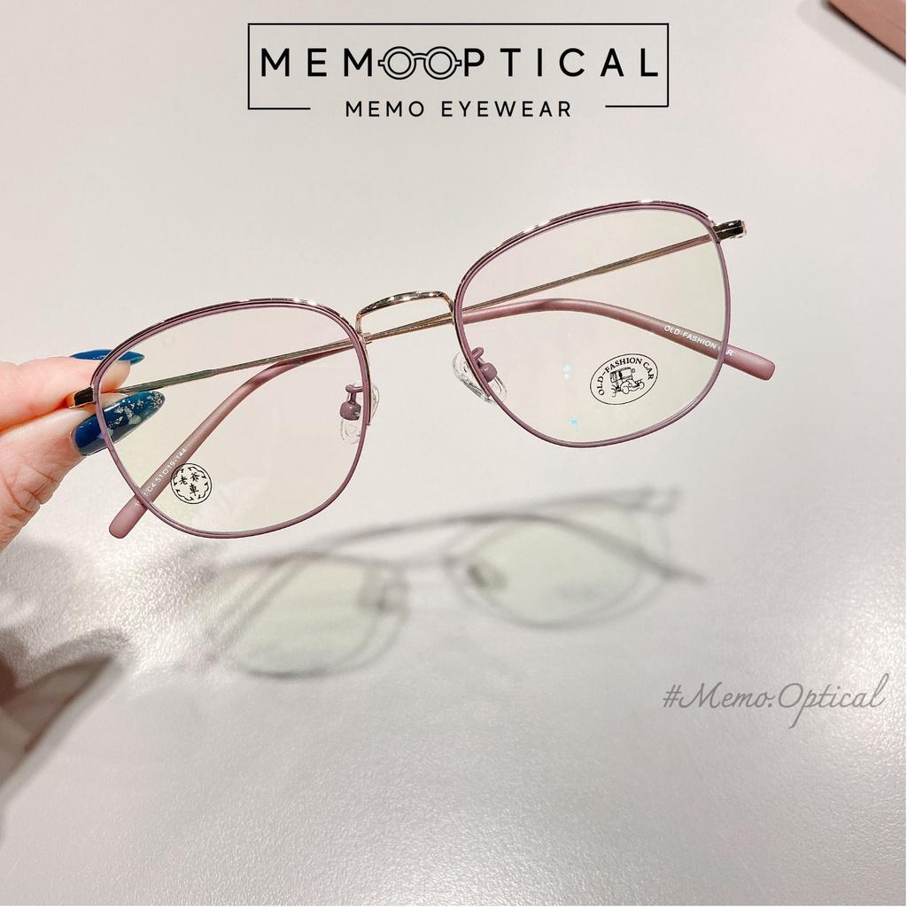 Gọng Kính Kim Loại Phong Cách Retro Hàn Quốc Thanh Mảnh Memo Optical OLD1972