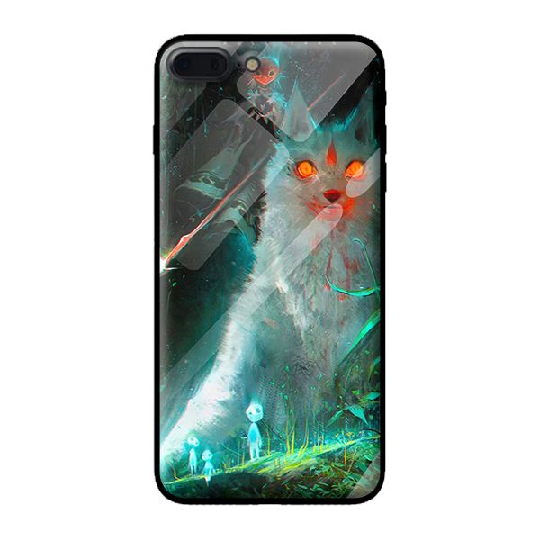 Ốp kính cường lực cho iPhone 8 Plus girl 112 - Hàng chính hãng