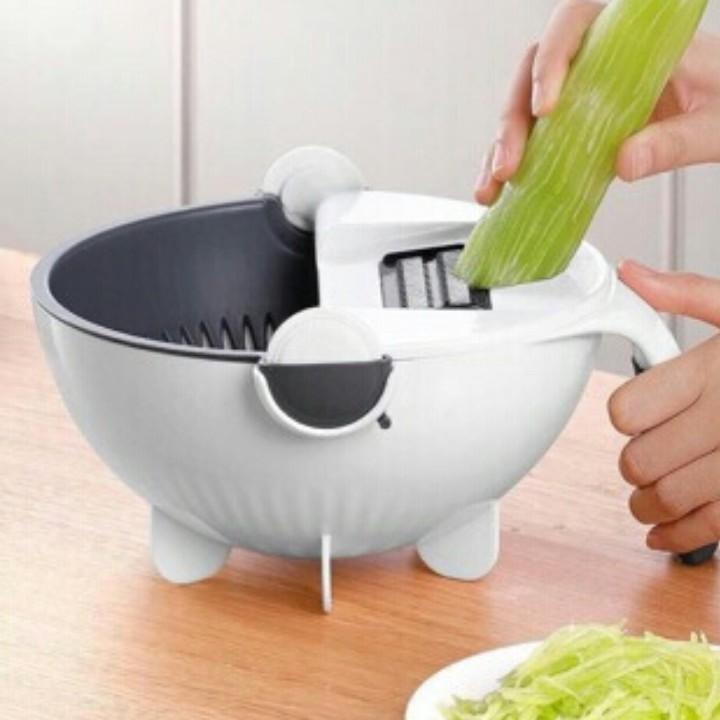 Bộ Nạo Rau Củ Quả T2K Shop Đa Năng Kèm Rổ Đựng 9 In 1 Sang Trọng
