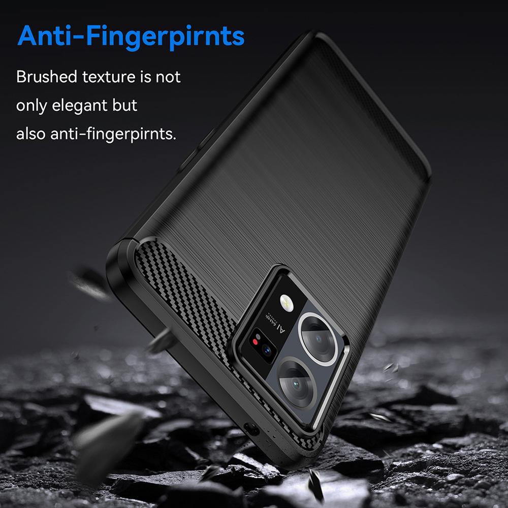 Ốp lưng cho Oppo Reno 7 8 Reno7 Reno8 4G silicone mềm Carbone phay xước chống sốc chống vân tay