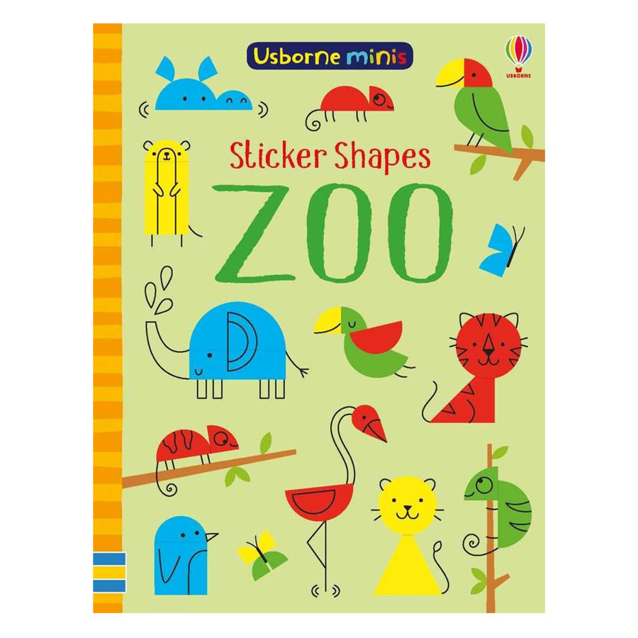 Usborne Sticker Shapes Zoo