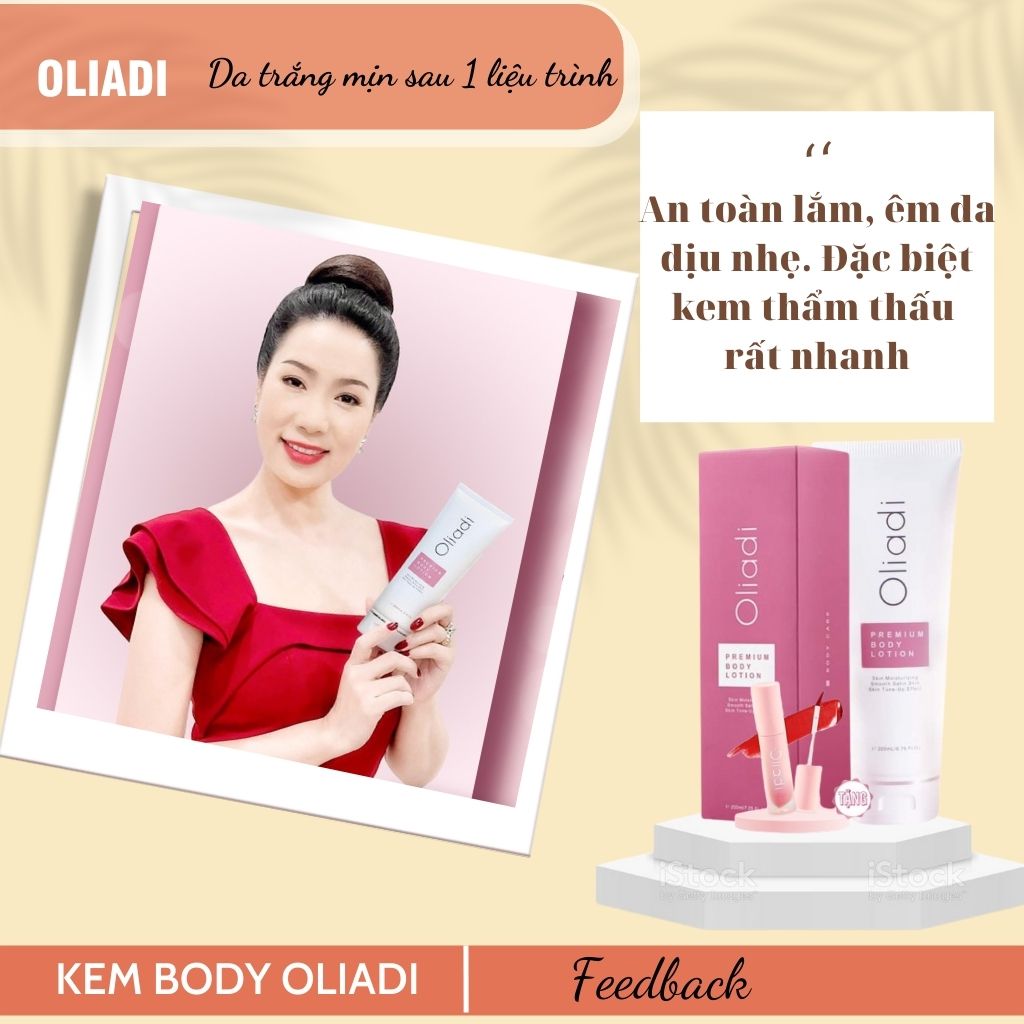 Kem Body Oliadi - Dưỡng Trắng Toàn Thân 200ml