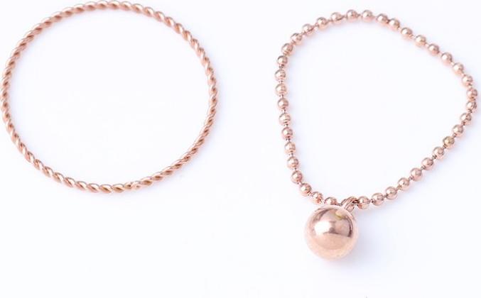 Bộ 2 Nhẫn Titan Ko Đen TT 2530