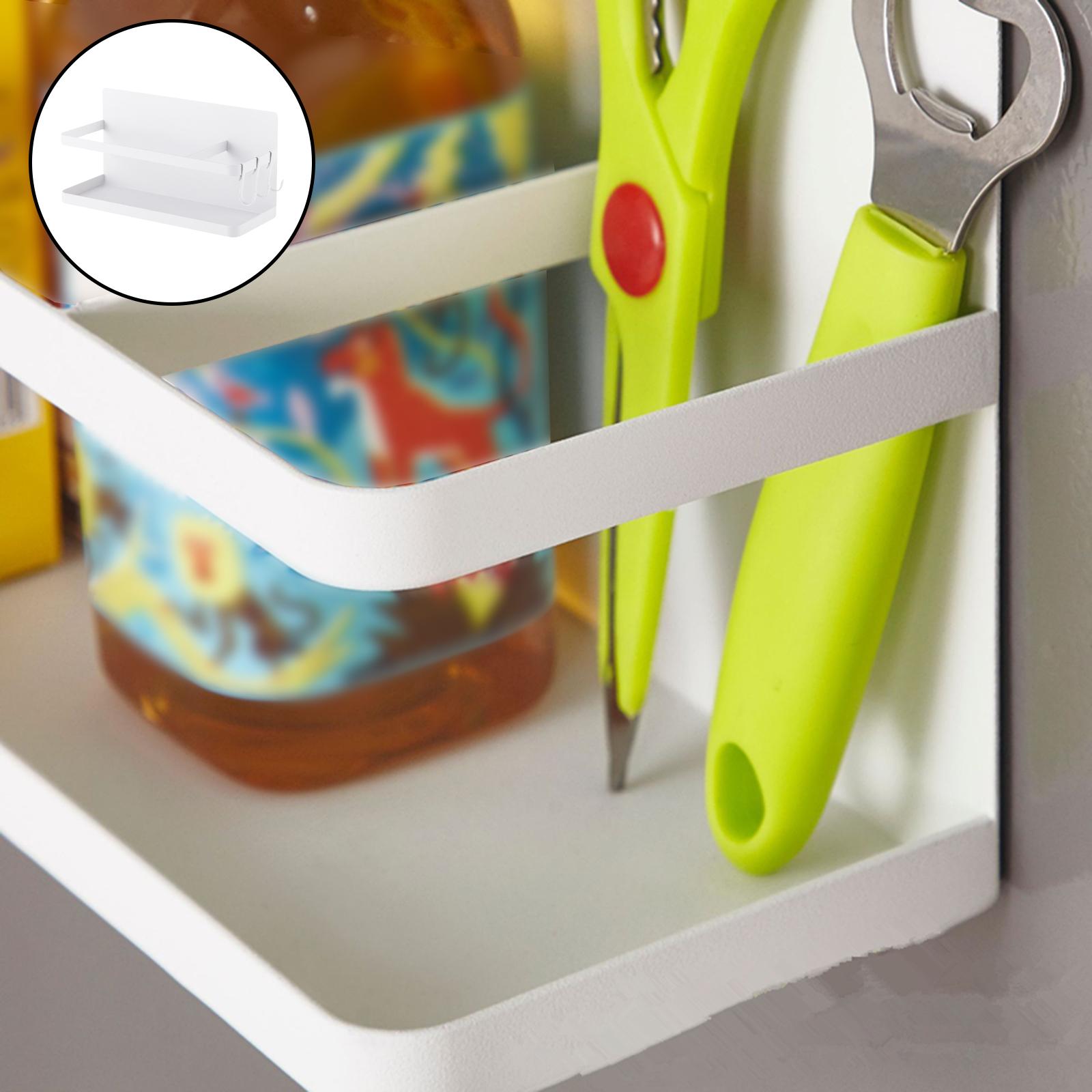 Magnetic Spice Rack Organizer Single Tier Kitchen Storage Space Saving