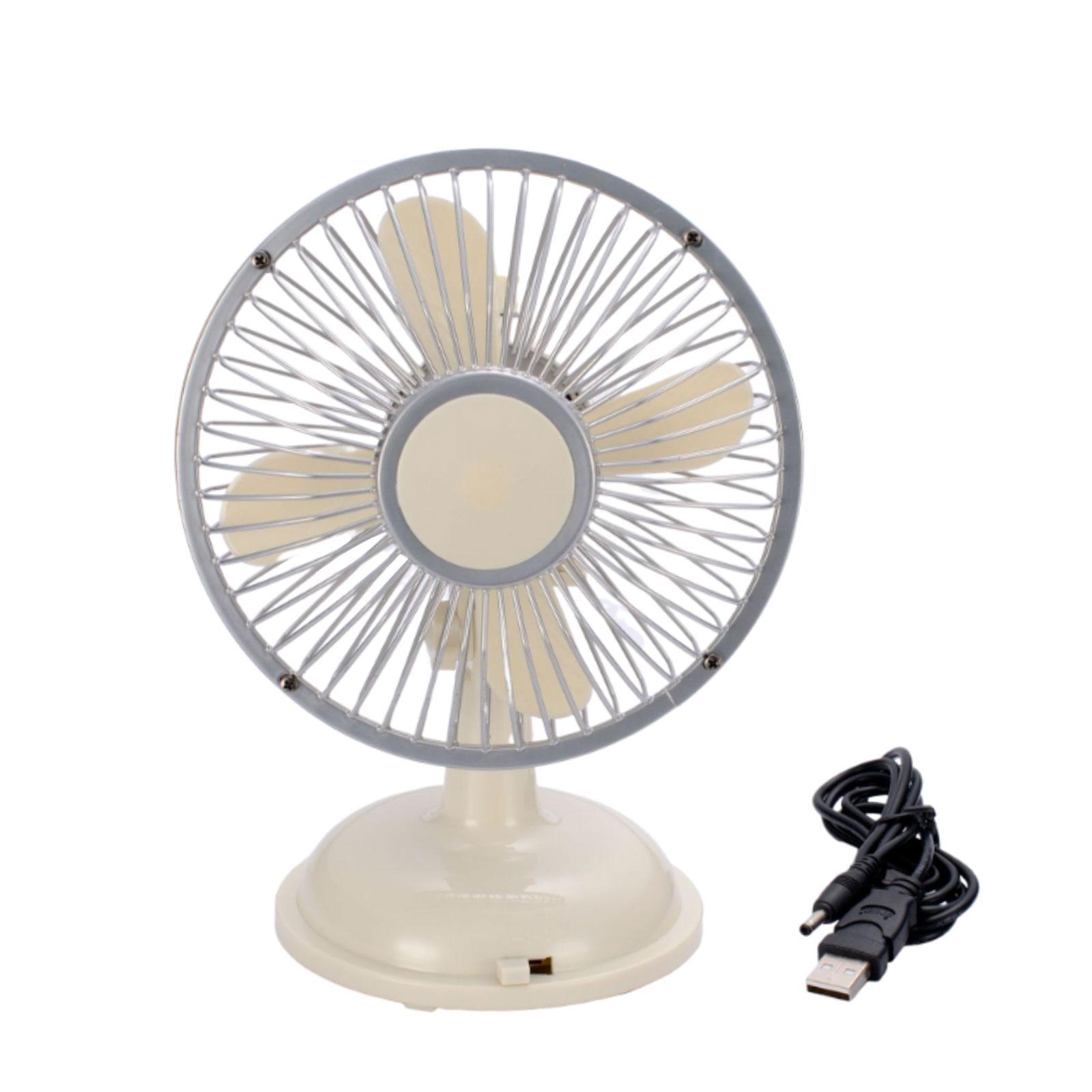 Mini Desk Fan Shaking Head Fans 2 Speeds Indoor Quiet Compact Small Cooling Fan Personal Portable Fan for Outdoor Home Desktop Office Camping