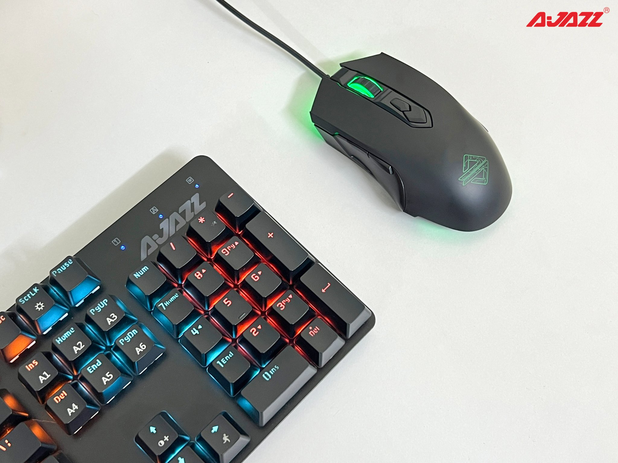 Combo bàn phím chuột gaming Ajazz DKM160 - Hàng Chính hãng