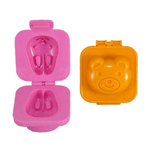 Bộ 2 Khuôn tạo hình cơm, trứng cho bé hình ô tô, cá, thỏ và gấu