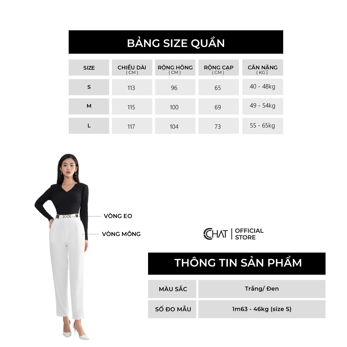 Quần Baggy Nữ  Kiểu Cạp Chun Phối Đai Xích Chất Tuytsi Mềm Mịn 22QDS2008BT