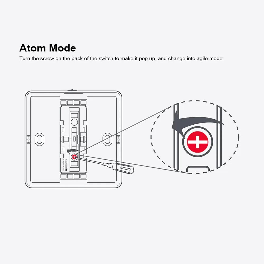 Công Tắc Đèn Tường Xiaomi Thông Minh Linh Hoạt 2 Chế Độ Điều Khiển Kép