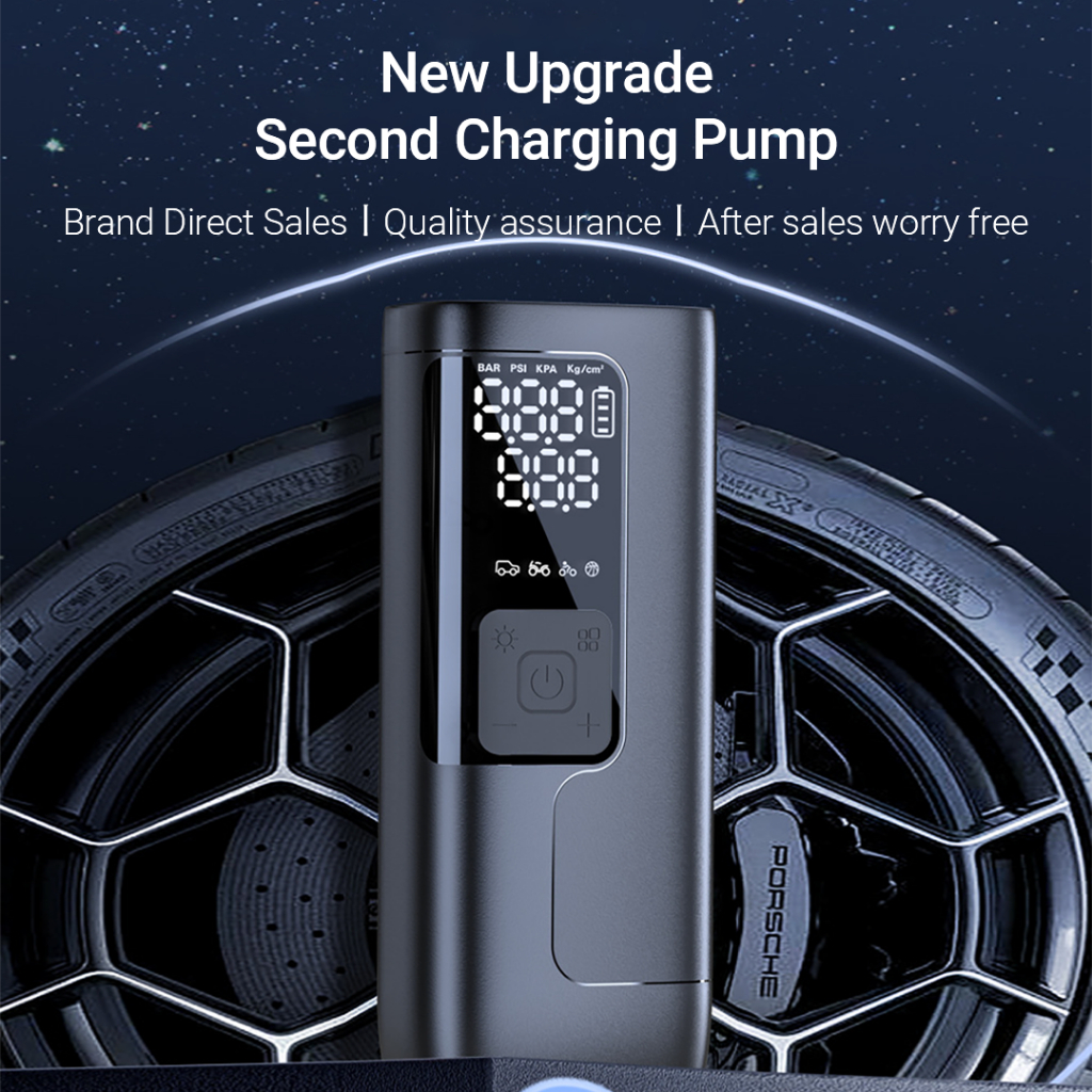 Xiaomi Youpin Newo Máy Bơm Hơi Di Động 19 Bơm Khí Hợp Kim Mạnh Và Lạnh Nhanh Với 5 Chế Độ lạm phát Nhỏ Và Tiện Lợi Để Mang