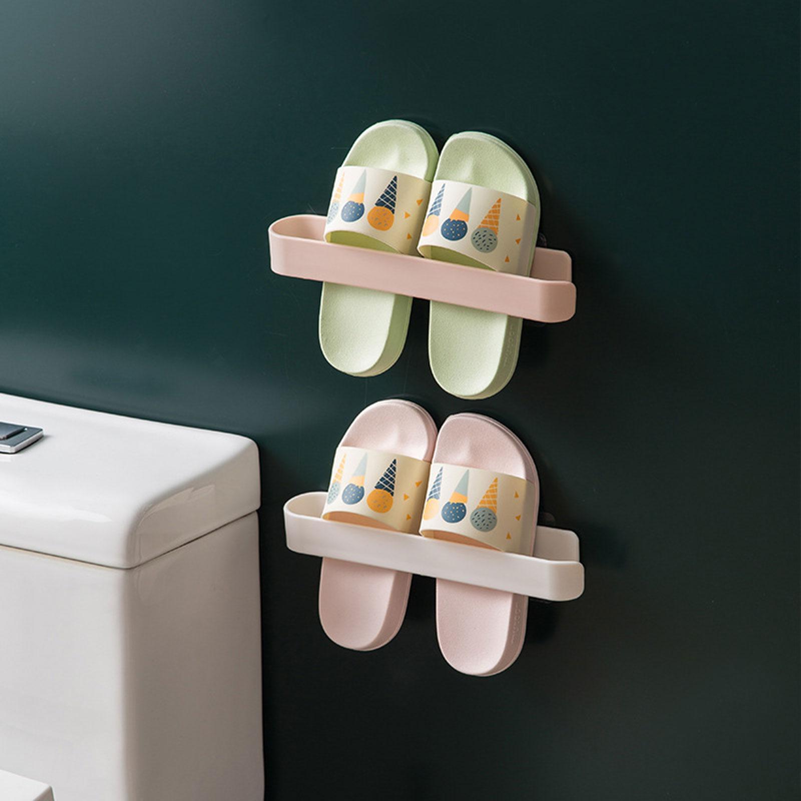 Multifunctional Bath Towel Holder Wall Storage Rack Hanging Storage Shelf for Kitchen Bathroom
