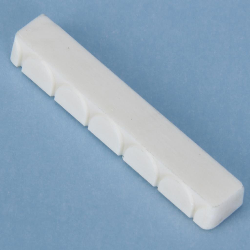 Classical Guitar Bone Saddle Nut Slotted Set