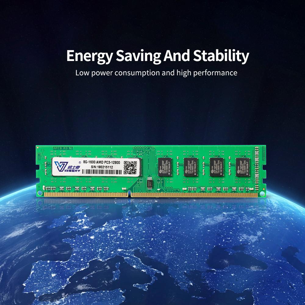 Bộ nhớ DDR3 Tốc độ cao Đọc / Ghi không ồn ào DDR3 1600MHz Dành cho AMD