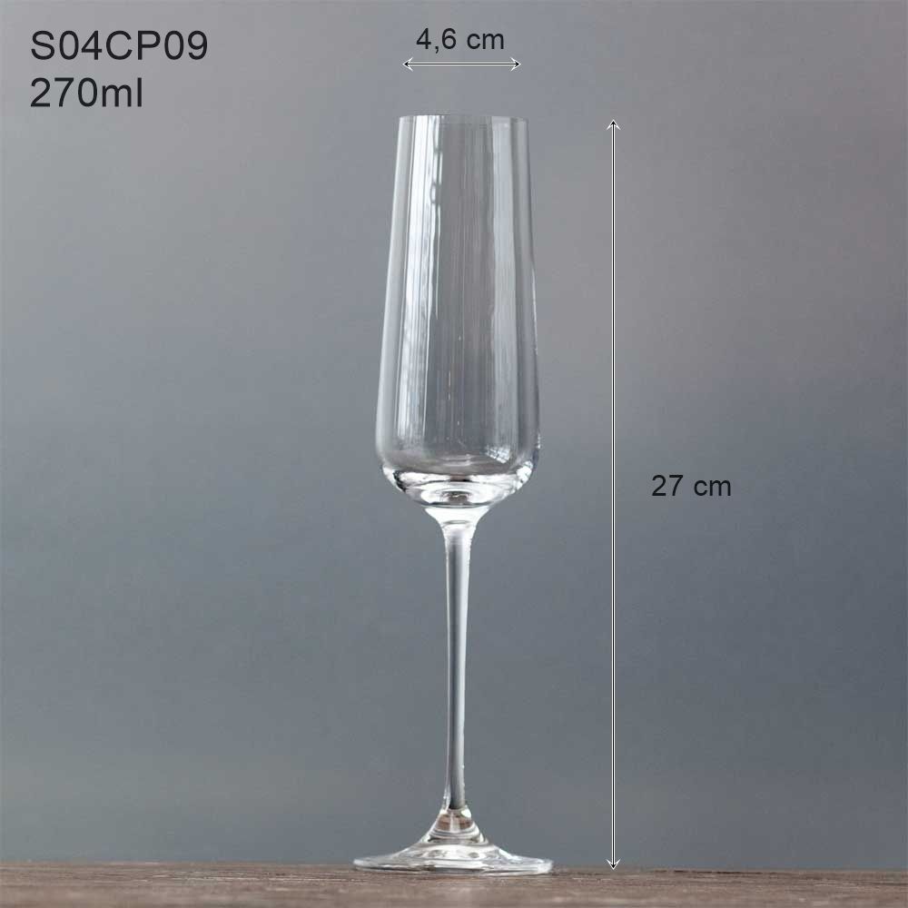 Bộ 6 Ly Hongkong Champagne S04cp09 - 270ml Hàng Chính Hãng