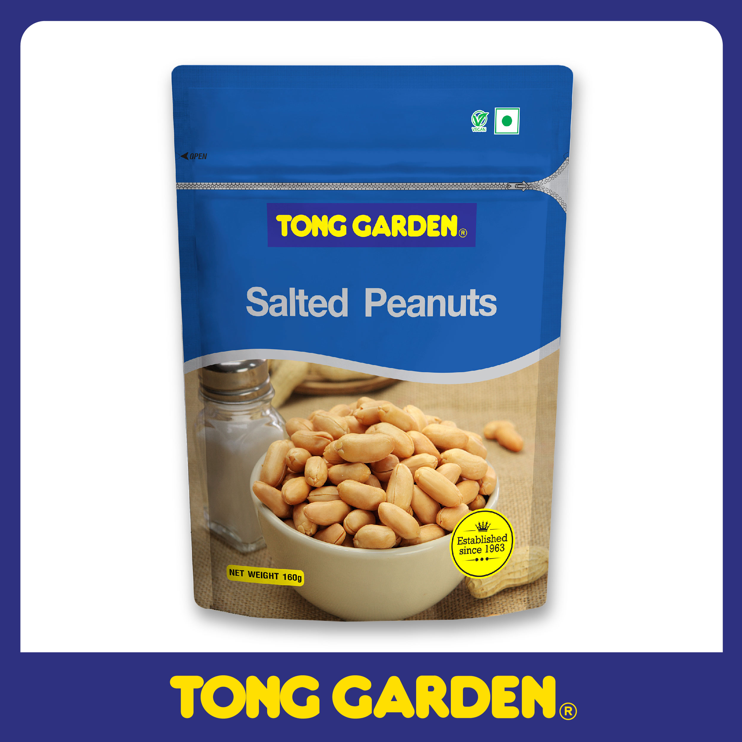 ĐẬU PHỘNG RANG MUỐI TONG GARDENTÚI 160G