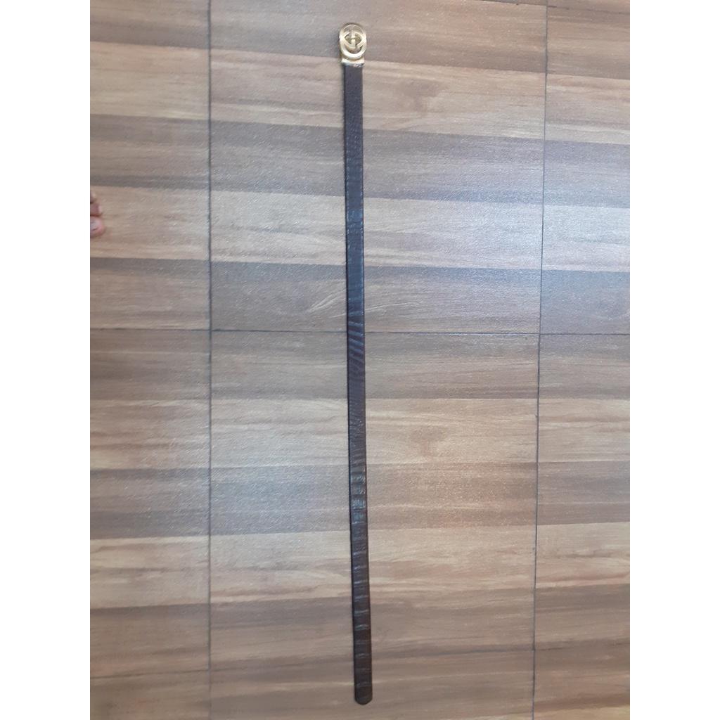 Thắt lưng cá sấu 100%, mặt GG