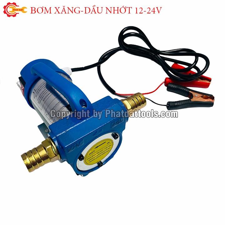 Máy bơm hút nhiên liệu xăng,dầu 12V-24V-Bảo hành 6 tháng