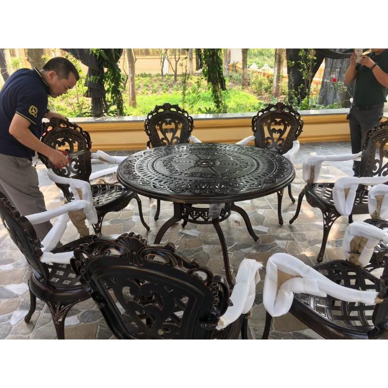 Bàn ghế sân vườn nhôm đúc cao cấp