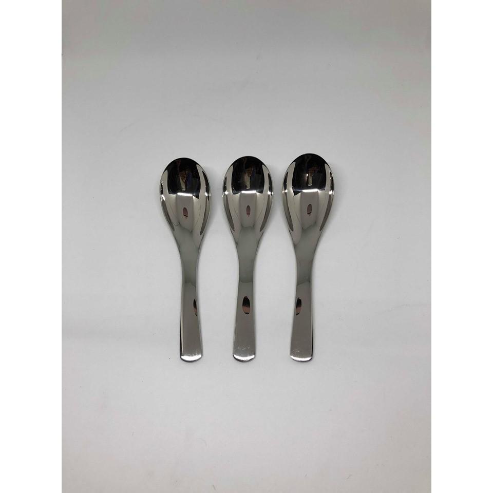 Bộ 3 muỗng súp dài 17cm inox 304 cao cấp bóng sáng hợp vệ sinh
