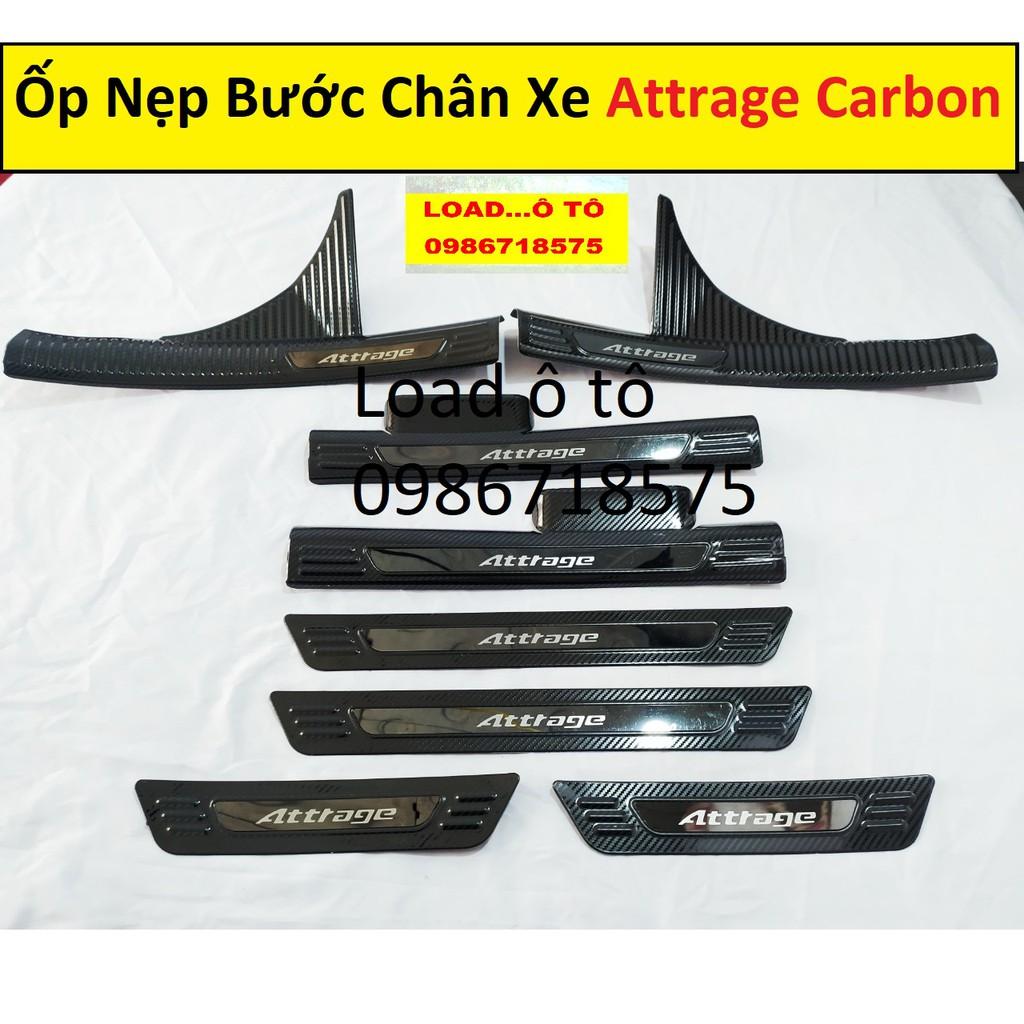 Ốp Bậc Chân Carbon Xe Mitsubishi Attrage 2022-2018 Mẫu Carbon Cao Cấp Nhất Thị Trường
