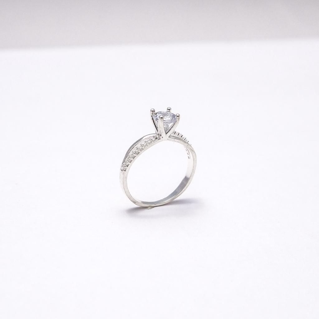 Nhẫn bạc ATJ9034 , nhẫn nữ đính đá thân chéo ANTA Jewelry