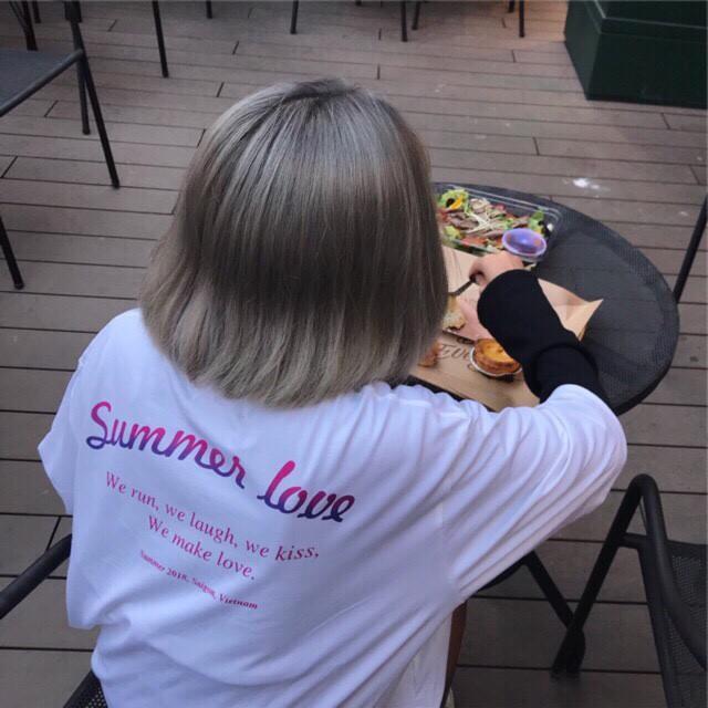 Áo Thun Unisex Chuyển Màu Chữ Kiểu HOT TREND