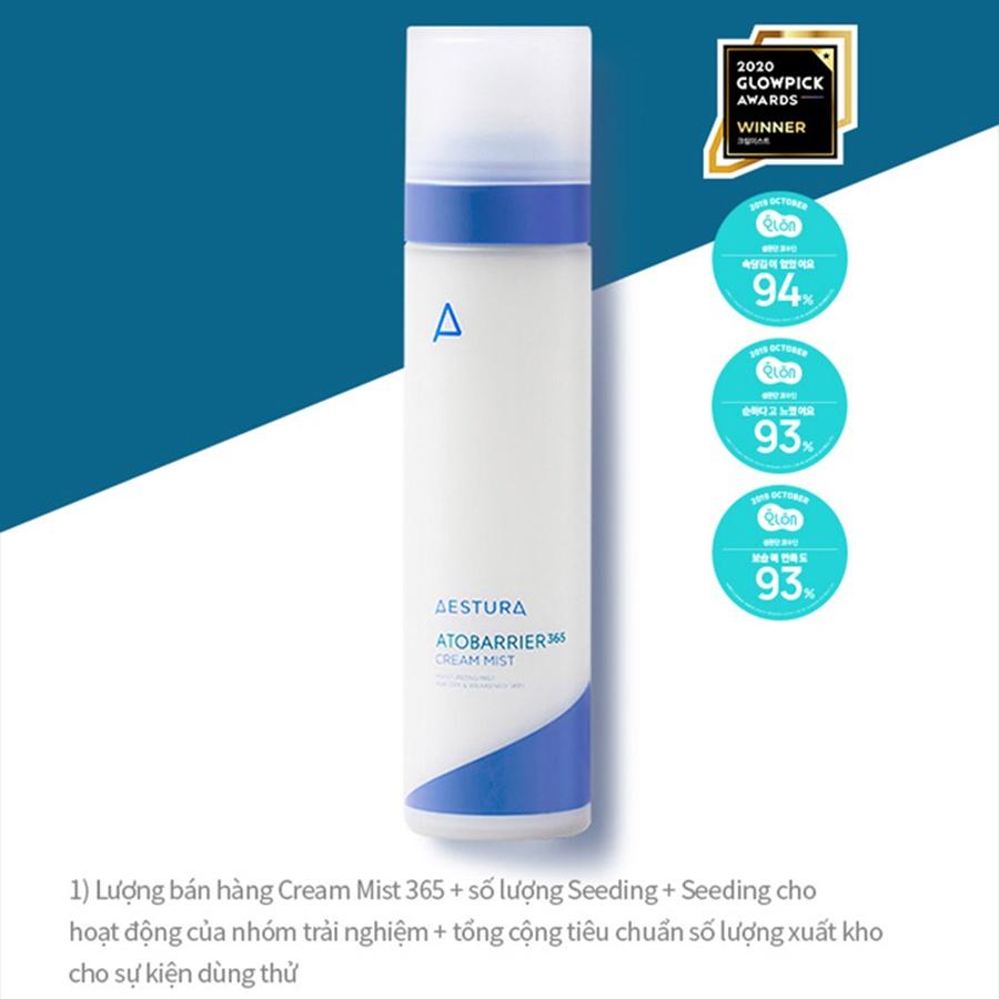 Xịt Khoáng Cấp Ẩm Dưỡng Da Aestura Atobarrier365 Cream Mist 120ml